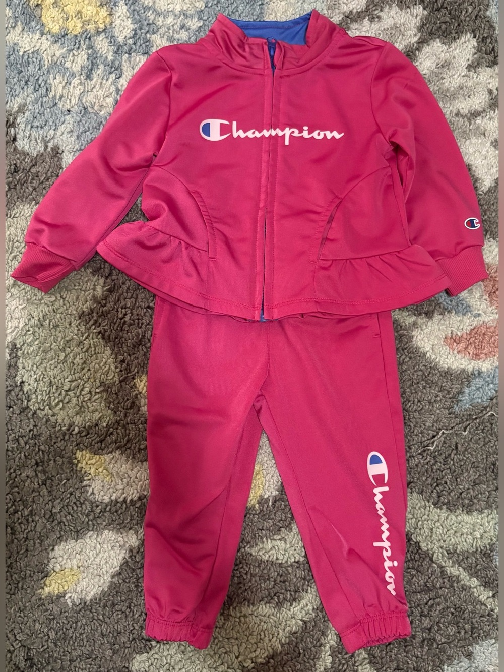 Champion Girls' Pink Active Track Set